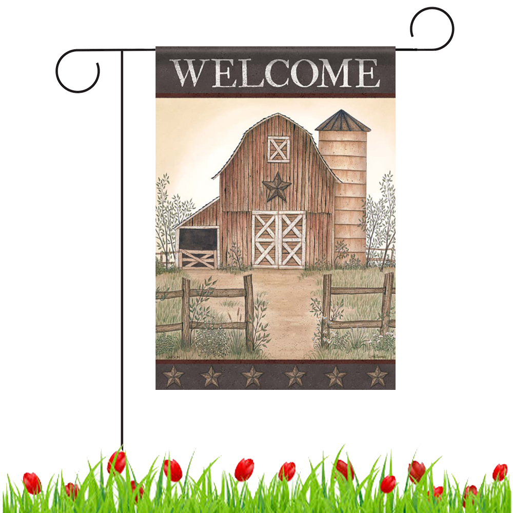 Patriotic Star Brown Barn